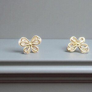 Cute & Elegant Jewelry for Women and Girls Butterfly Crystal Stud Earrings